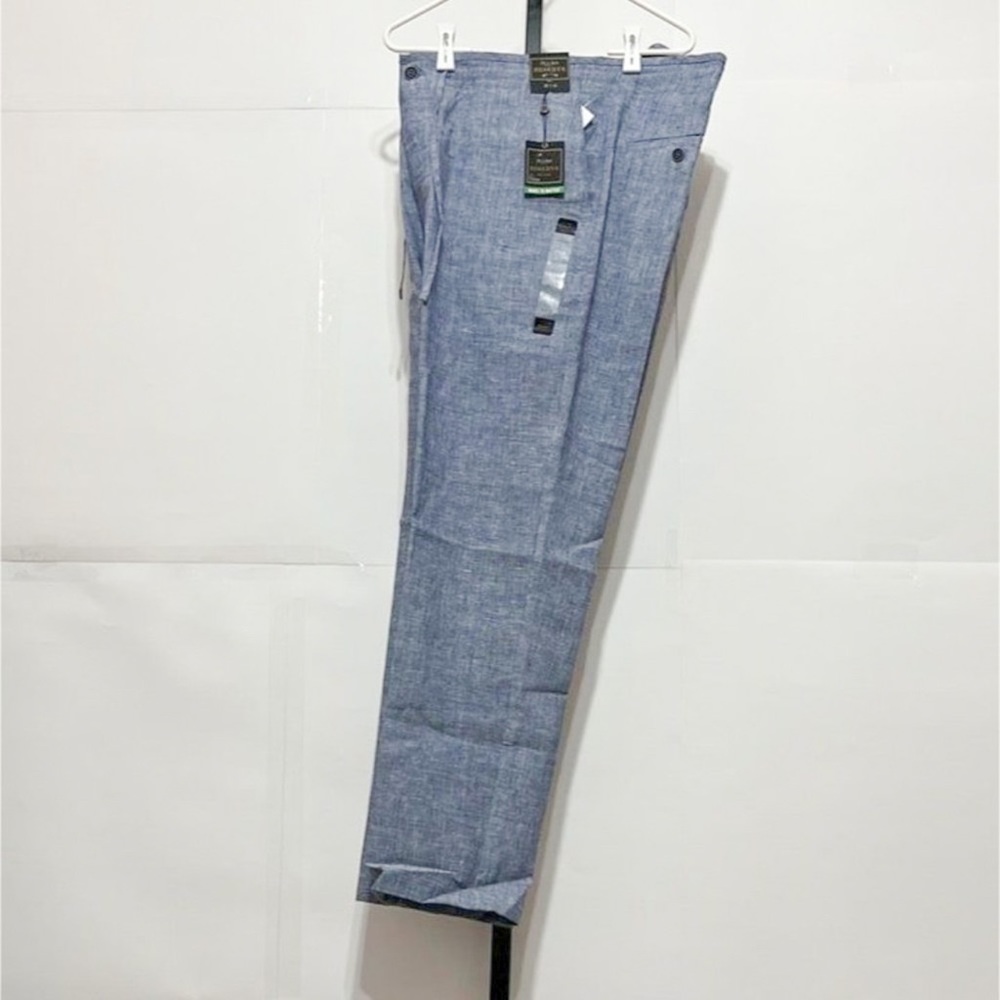 Jos A Bank NWT Sz 40X32 RSVP Collection Tailored Fit Flat Front Linen Blend Casu - Picture 7 of 8